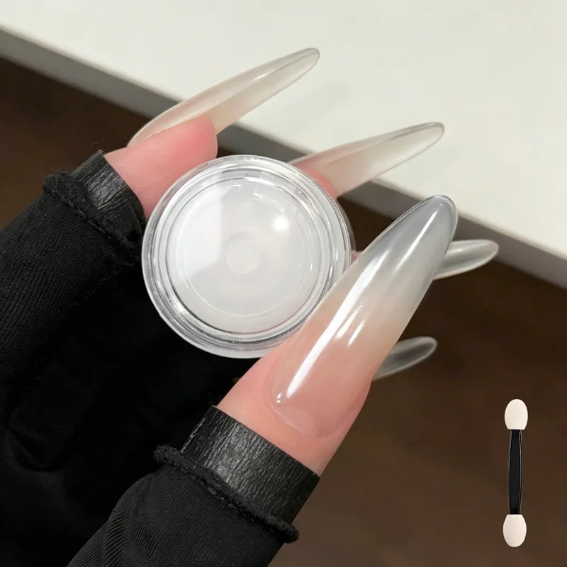 Light-Up Metallic Nail Powder Set for Manicure - Aurora Glitter Effect