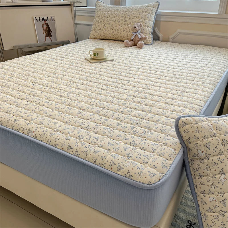 Waterproof Mattress Cover with Anti-Mite & Antibacterial Fitted Sheet - All Sizes & Colors