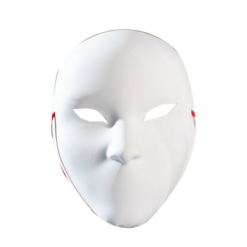DIY White Face Mask for Cosplay Halloween Masquerade and Party Props