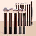 Professional Makeup Brush Set 14Pcs - Soft Synthetic Face & Eye Brushes