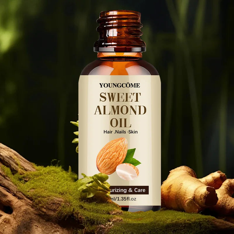 Pure Natural Almond Essential Oil 40/60ml Moisturizing Skin and Hair Care Diffuser Oil