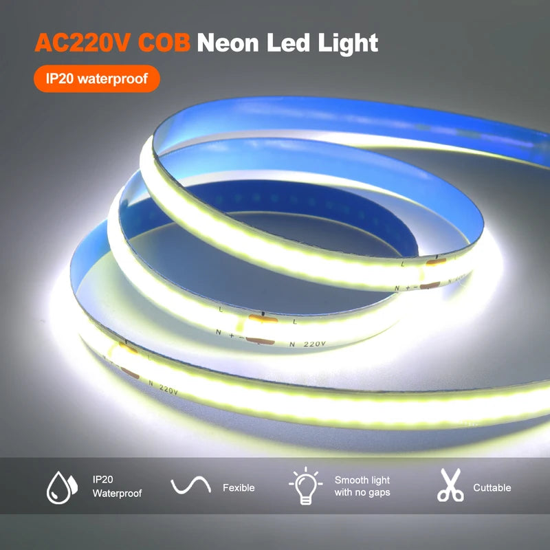 Flexible LED Strip Lights 220V AC 240 LEDs/M RGBW 5M-50M with IP20 Waterproof