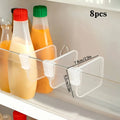 Refrigerator Storage Dividers Set - Adjustable Plastic Kitchen Organizer