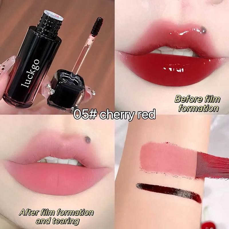 Waterproof Matte Lip Stain & Lip Liner - Tear Off Lip Gloss with Contour Outline