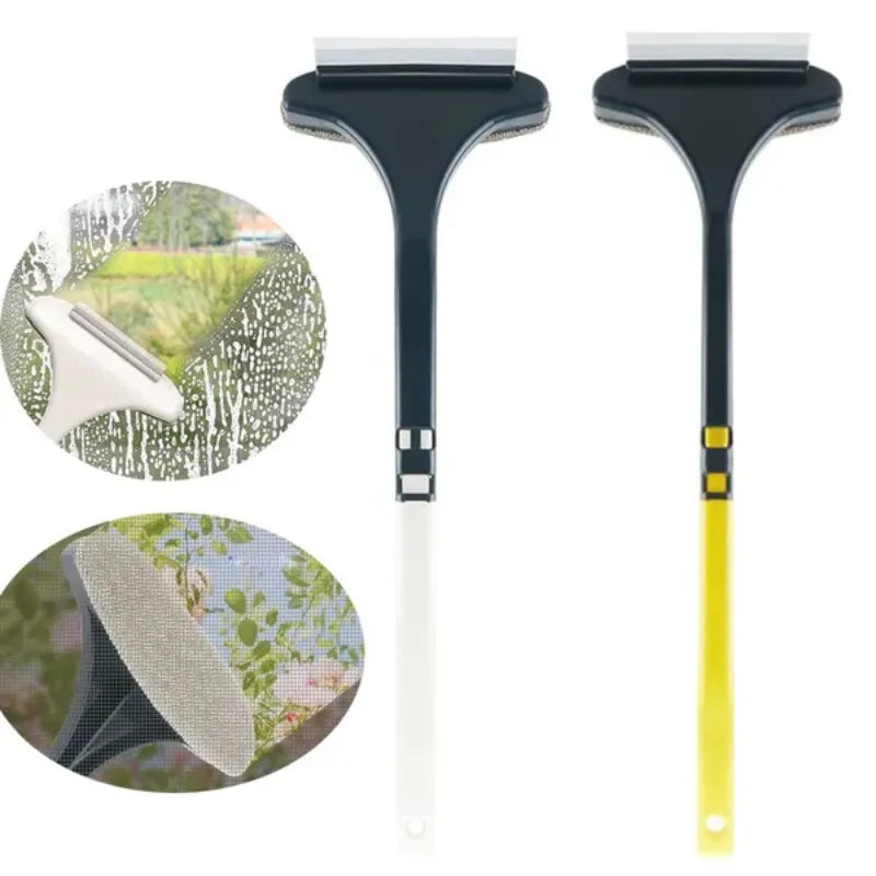 Multi-Purpose Window Screen Cleaning Brush Handheld Glass & Mesh Cleaner