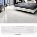 10 Pieces PVC 3D Self-Adhesive Floor Stickers Waterproof Wood Grain Wall & Floor Decor