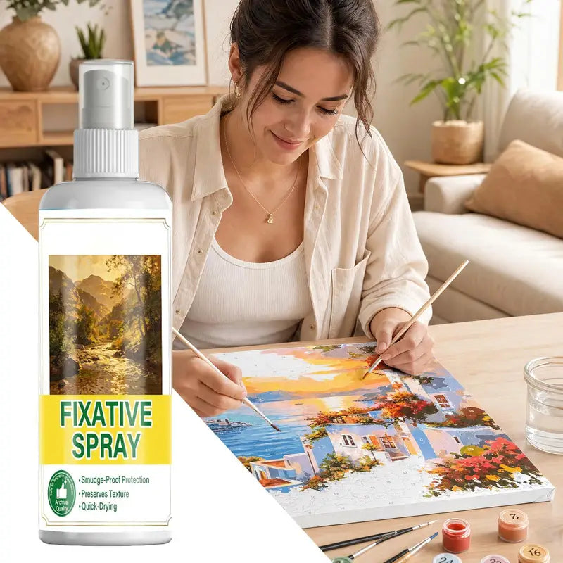 Art Fixative Spray 120ml for Pastel Charcoal Watercolor & Acrylic Art