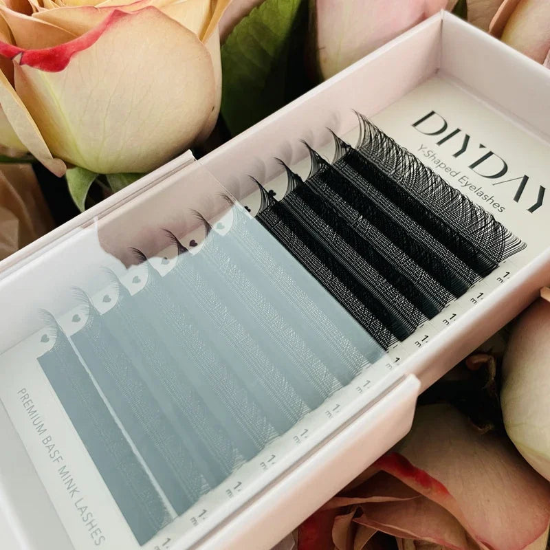 YY Shaped False Eyelashes - Faux Mink Lashes for Makeup, Multiple Styles