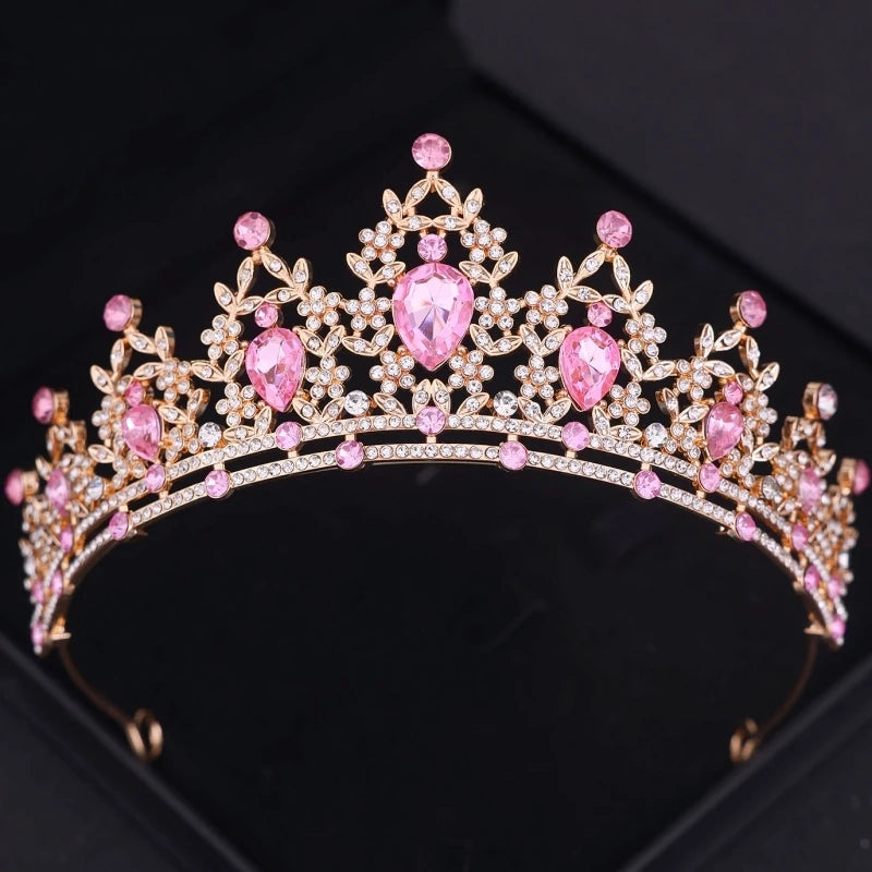 Baroque Crystal Tiaras and Crowns Headbands for Wedding Prom Bridal Jewelry Gift