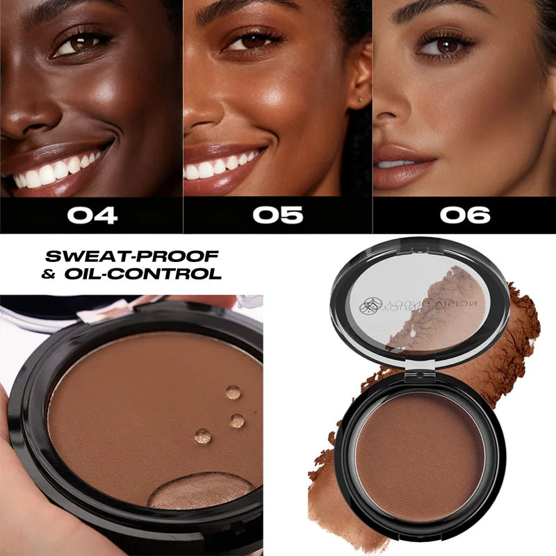 Matte Contour Powder Palette - Long-Lasting Face Shaping Makeup Kit