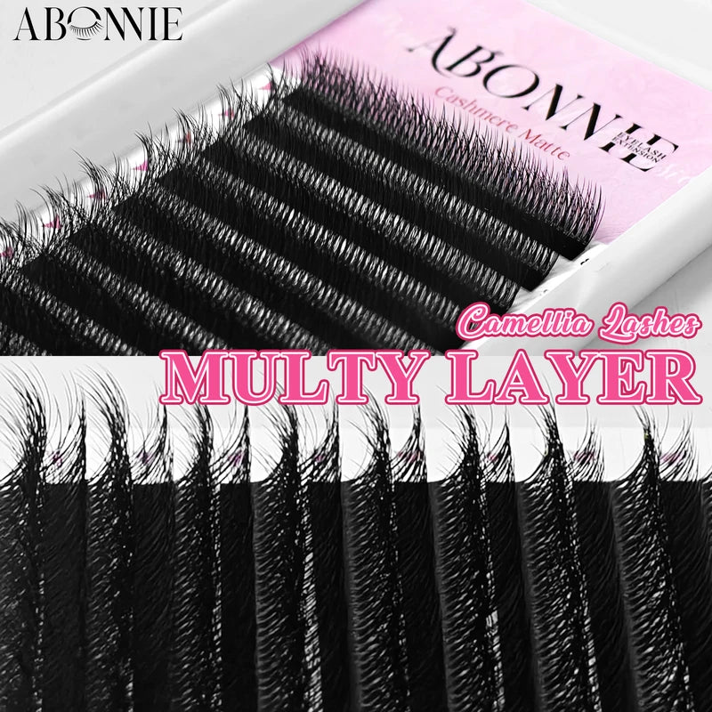 Multilayer False Eyelash Extensions - Natural Fluffy Lash Set with 3 Curl Options