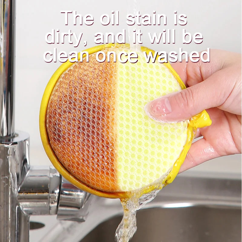 Double-Sided Dishwashing Sponge Set for Kitchen Cleaning - Reusable, Eco-Friendly, Soft & Sturdy