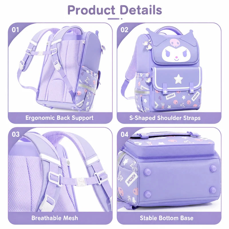 Kids School Backpack with Multiple Compartments & Ergonomic Support - Lightweight & Water-Resistant