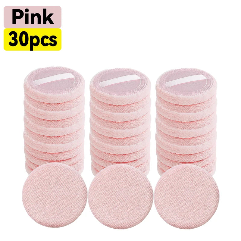 10-50pcs Makeup Sponge Set Soft Cotton Powder Puffs for Foundation & Loose Powder