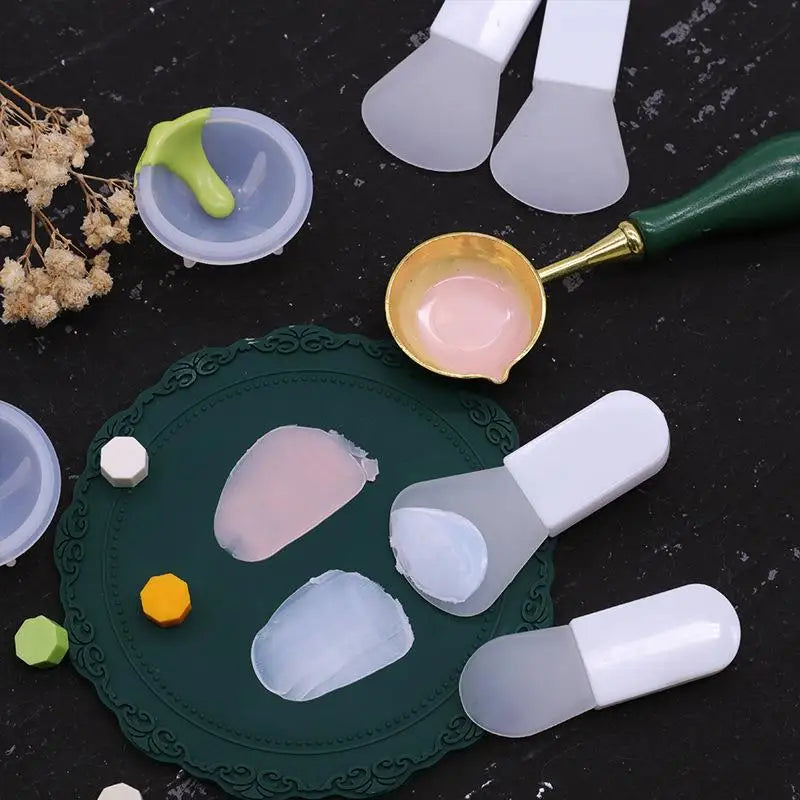 Silicone Wax Seal Scraper & Stirring Spoon - DIY Candle & Seal Making Tool