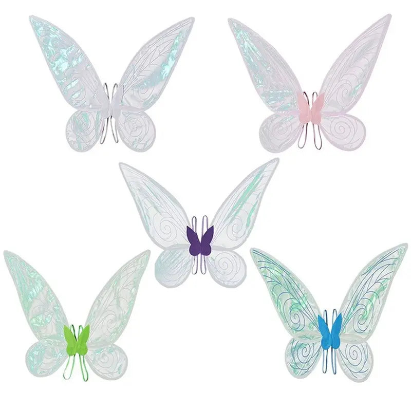 Fairy Wings Costume for Women and Girls Sparkle Butterfly Dress-Up Props