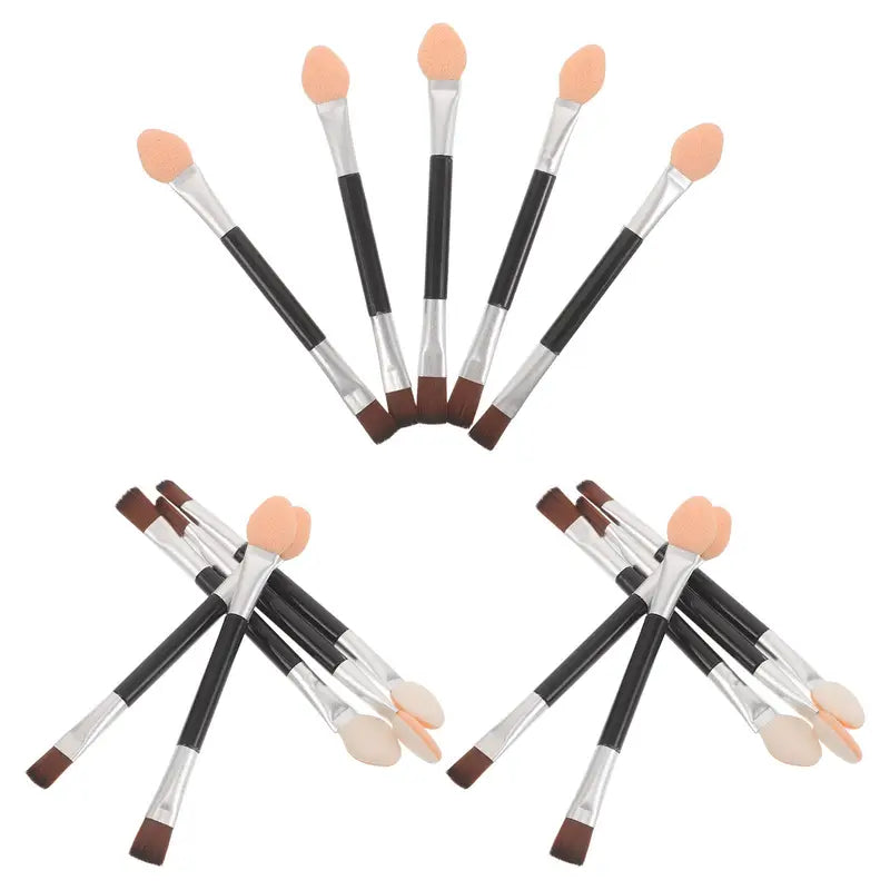 Double-Ended Eyeshadow Brush Set - Soft Bristles for Precise Makeup Application