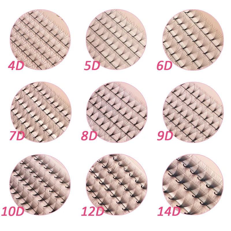 Premade Volume Lash Extensions 4D-20D Faux Mink Individual Fans for Eyelash Extension