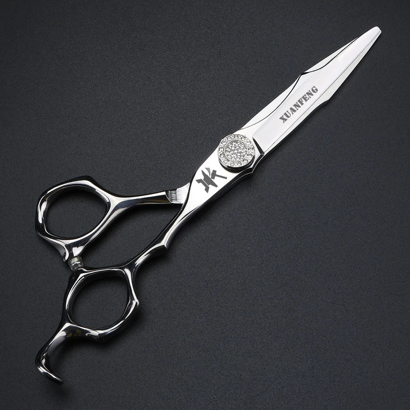 6-Inch CNC Craft Hair Scissors with Japanese 440C Steel for Hairdressers