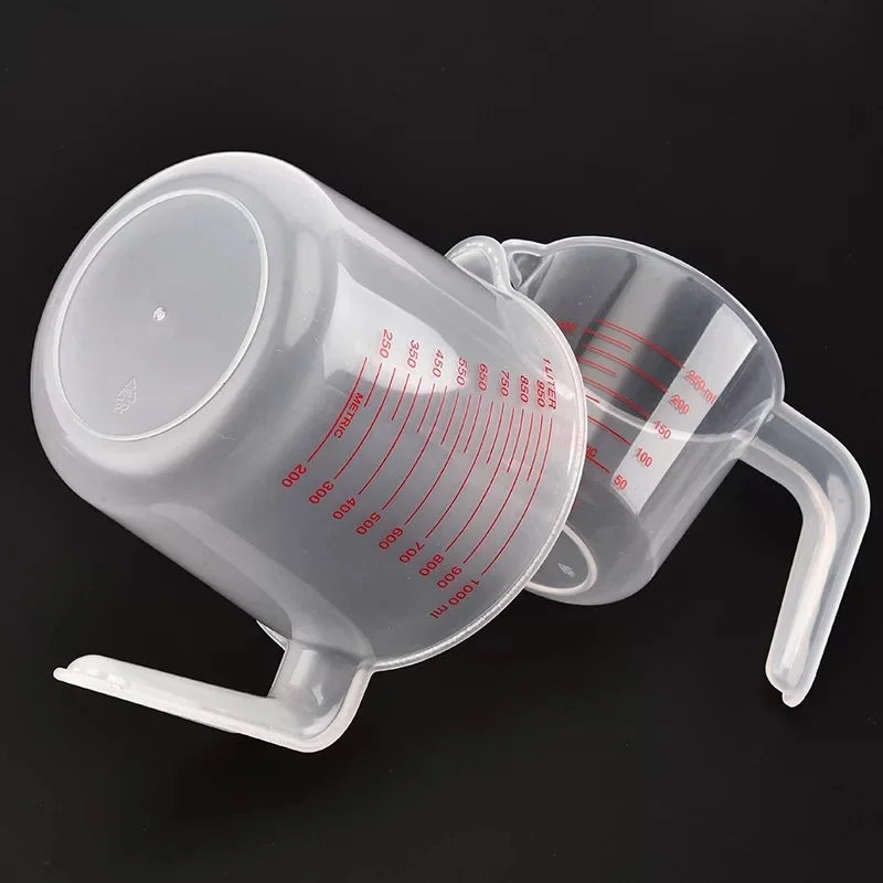 3-Piece Liquid Measuring Cups Set 250ml 500ml 1000ml Kitchen Baking Tools