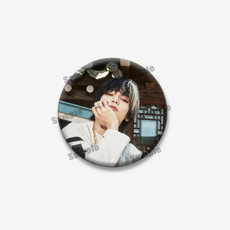 Kpop Boys Band Coin Badge Lapel Pin Jewelry for Fans - Multiple Colors & Sizes