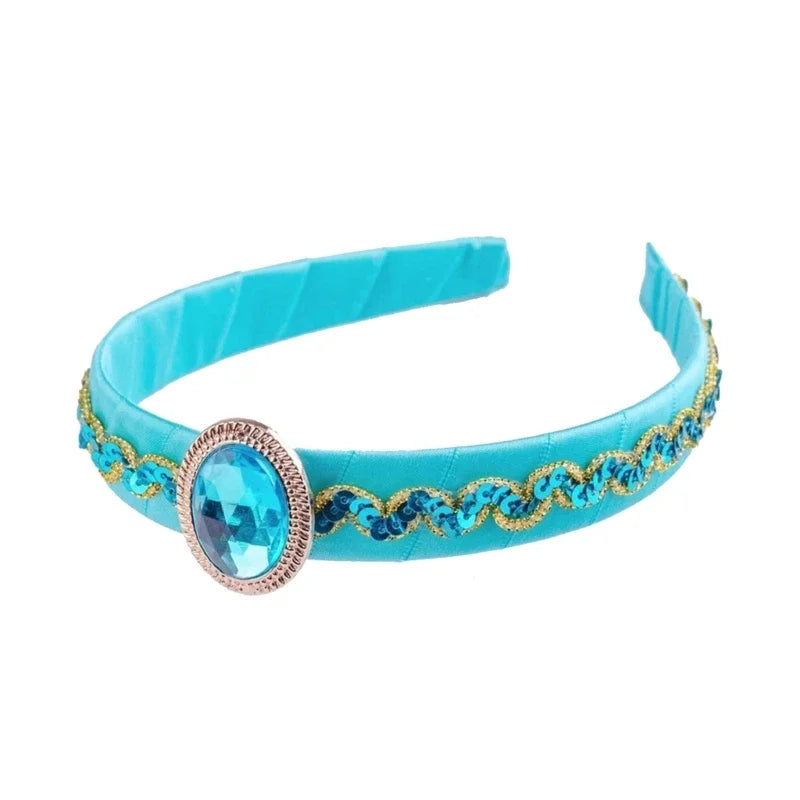 Girls Crystal Headbands with Large Crystal Princess Hair Accessory for Special Occasions