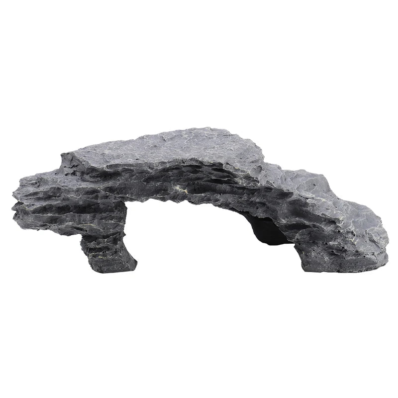Reptile Aquarium Hiding Cave with Climbing Platform for Tortoise Reptile Habitat Decor