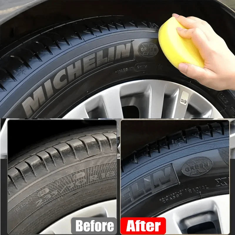 Black Coating Paste for Plastic & Rubber Repair - Automotive Tire Interior Wax