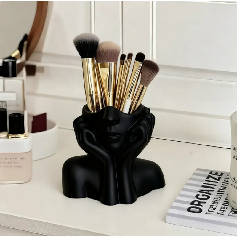 Multifunctional Desktop Pen and Makeup Brush Holder Storage Organizer