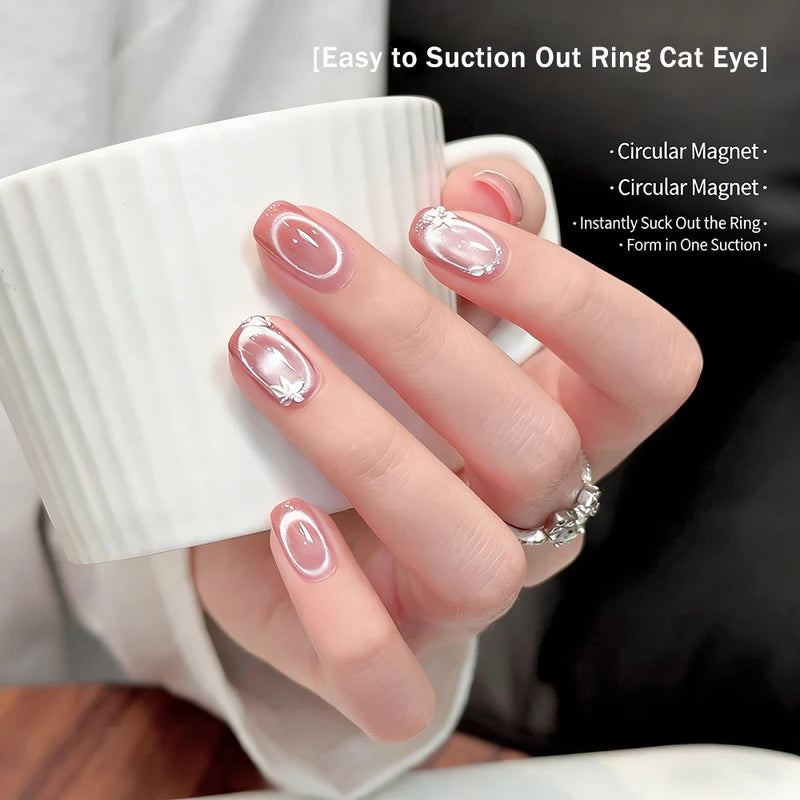 Magnetic Cat Eye Nail Art Magnet Ring for Gel Polish - Black Hole Shape