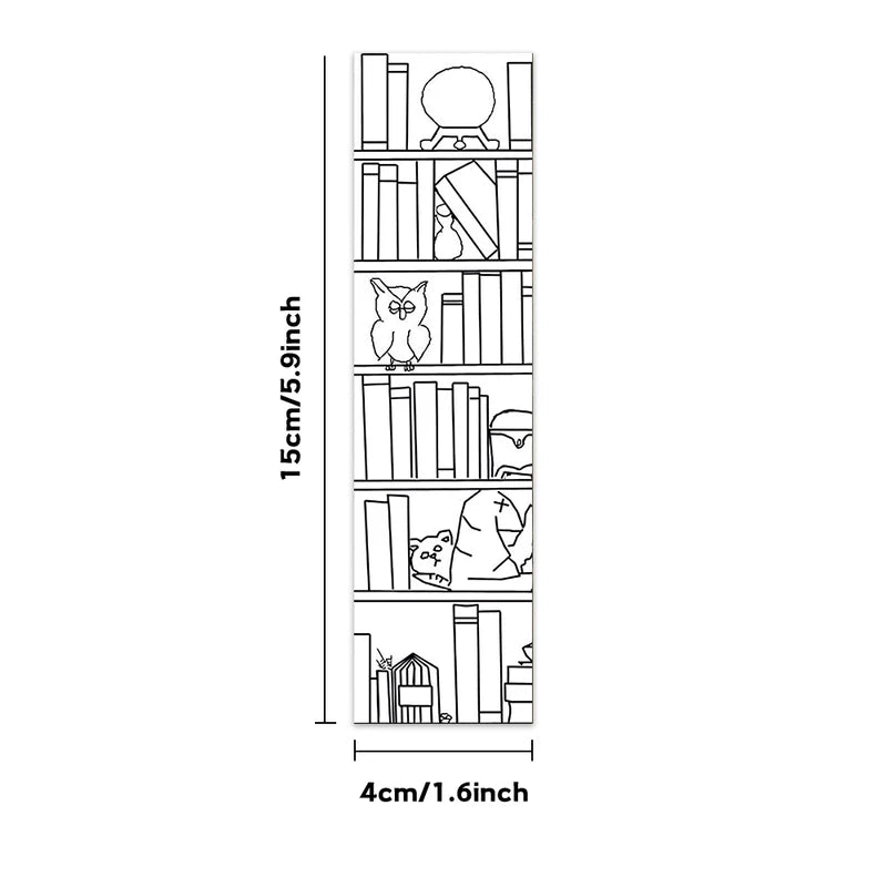 Coloring Book Bookmarks Set - 32pcs for Back-to-School, Christmas, Halloween & Birthdays