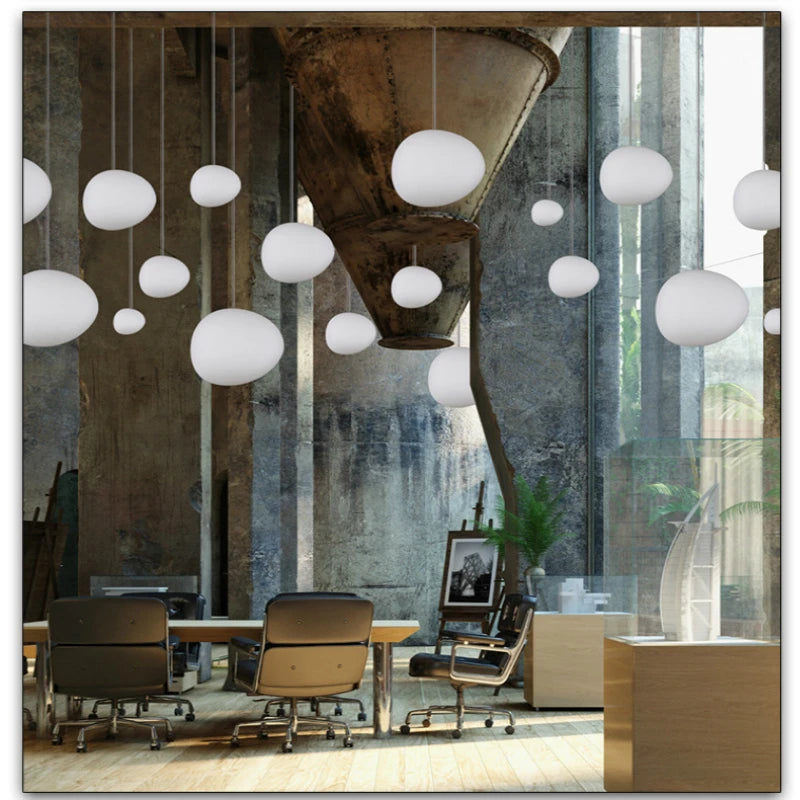 Modern Nordic Pendant Light Fixture for Living Kitchen Bedroom Glass Hanging Lamp