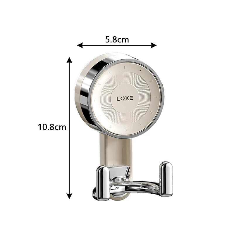 Vacuum Suction Wall Hooks - No Punch Door Hangers for Bathroom & Kitchen Storage