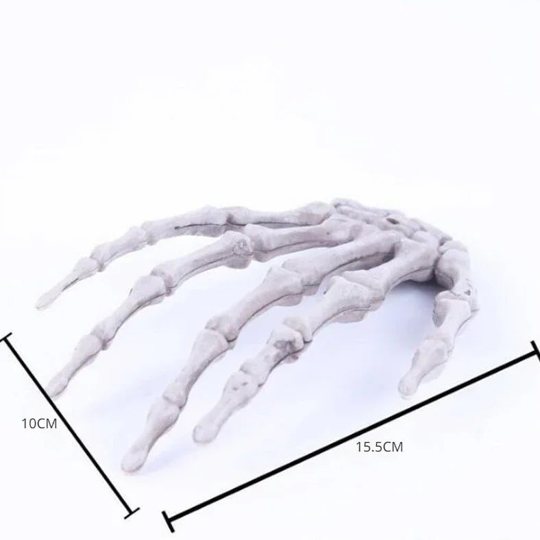 Realistic Skeleton Hand Props for Halloween Decorations - Life Size Plastic Bones