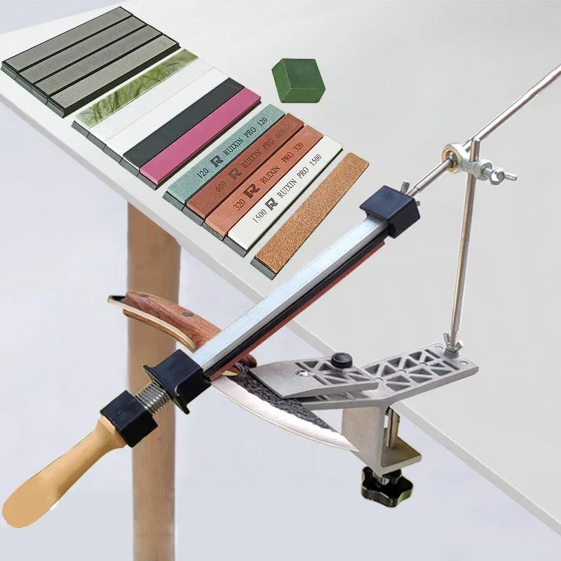 Professional Knife Sharpener Honing Stone Kit with Fixed Angle Diamond Sharpener