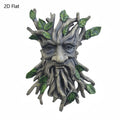 Wooden Tree Spirit Decor Pendant for Halloween and Christmas Garden Yard