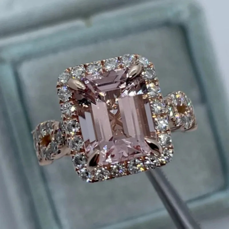 Trendy Cubic Zirconia Engagement Ring for Women - Multiple Sizes