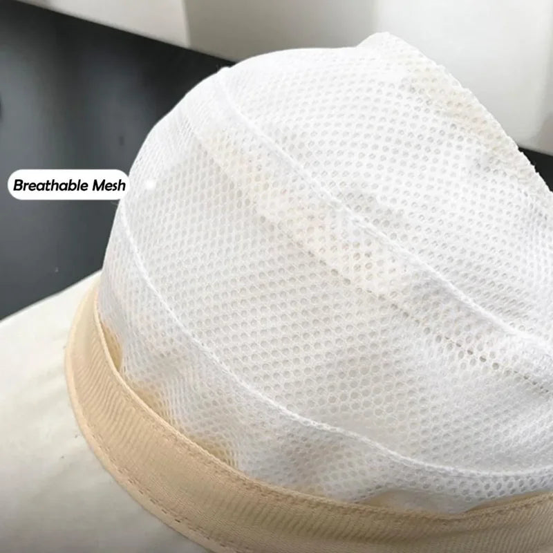 Summer Sun Hat for Women - Breathable, UV Protection Bucket Hat with Ponytail Hole