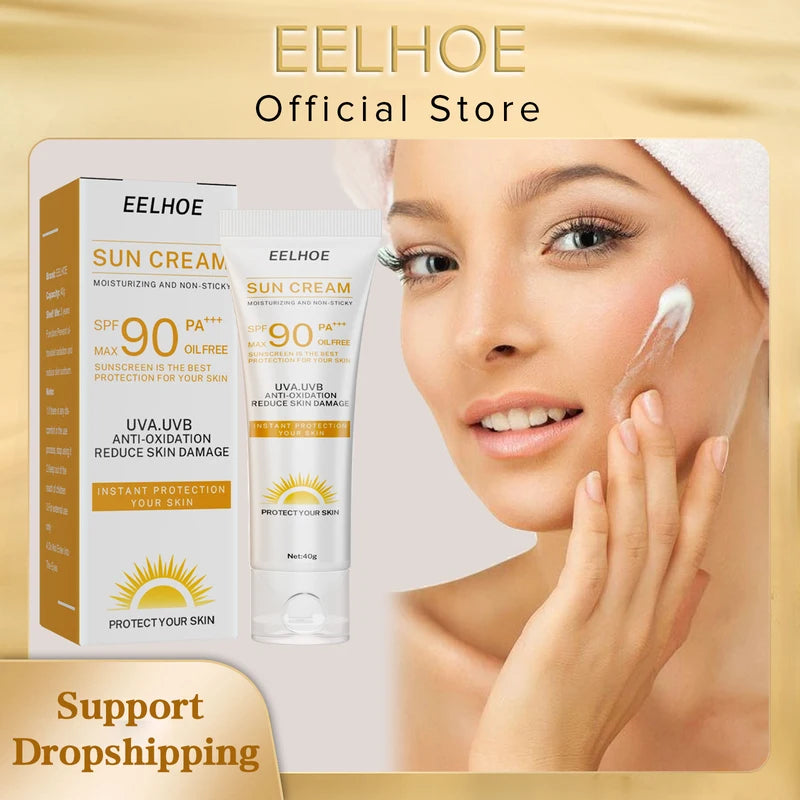 SPF 90 Whitening Sunscreen for Face & Body Oil-Control Moisturizer 40g