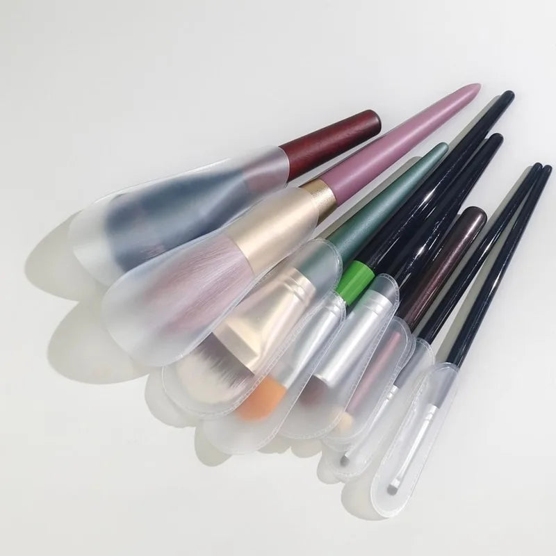 18PCS Makeup Brush Guards Set - 9 Sizes Odorless Dust-Proof Travel Storage