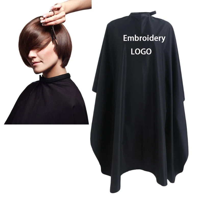 Custom Logo Waterproof Salon Hairdresser Apron Cape for Haircut Styling and Barbershops