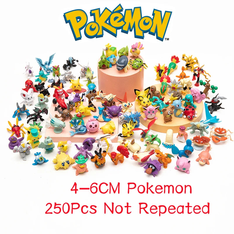 Pokemon Action Figures Set 10-50 Pcs Cartoon Collectible Toy Models