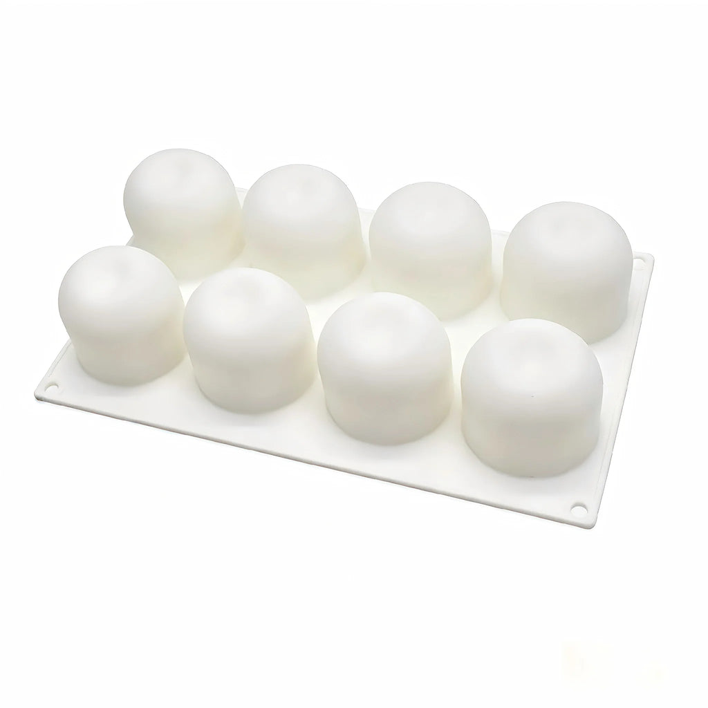 8 Cavity Apple Shaped Silicone Dessert Mold Non-Stick Food Grade Baking Tool
