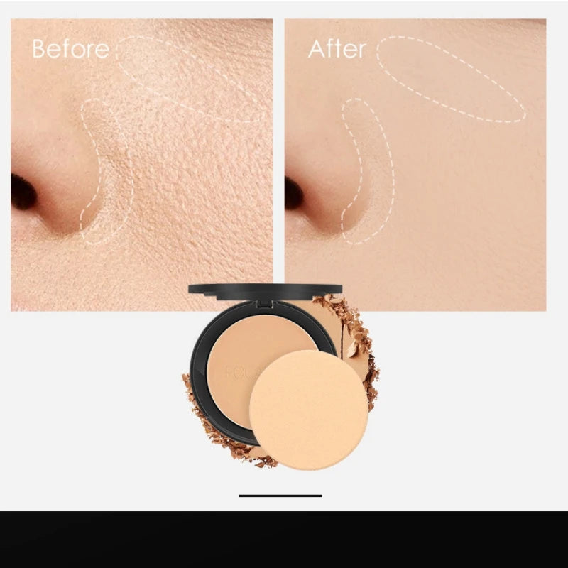 Face Powder with Oil Control & Brightening Finish - 3 Colors, Compact, 26g