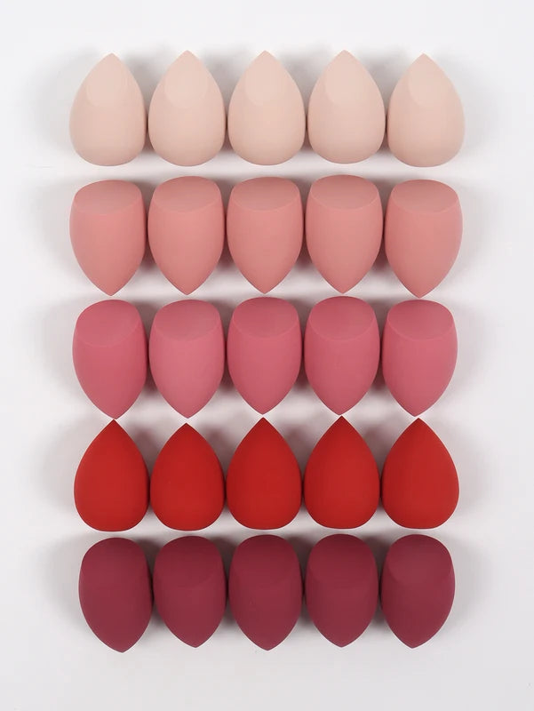 25 Makeup Sponges Set - Multi-Color Foundation & Blush Blenders for Liquid, Cream & Powder