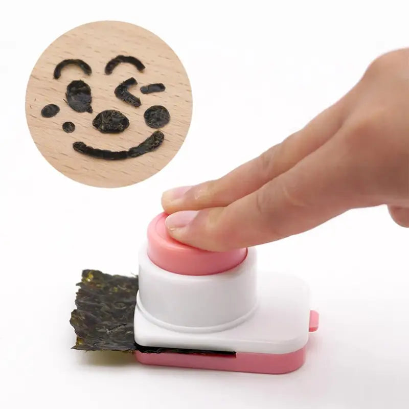 Seaweed Nori Punch Cutter for Rice Balls - Cartoon Smile Face Sushi Mold