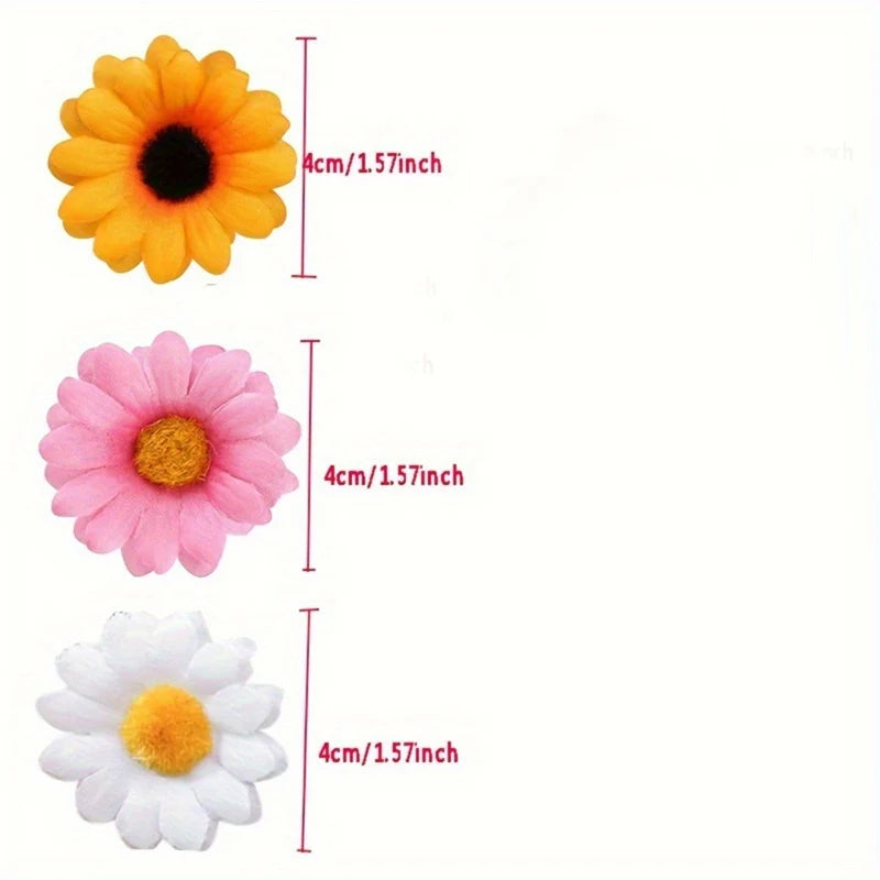 Artificial Flower Bouquets Set - Silk Daisy Flowers for Home Decor & Weddings