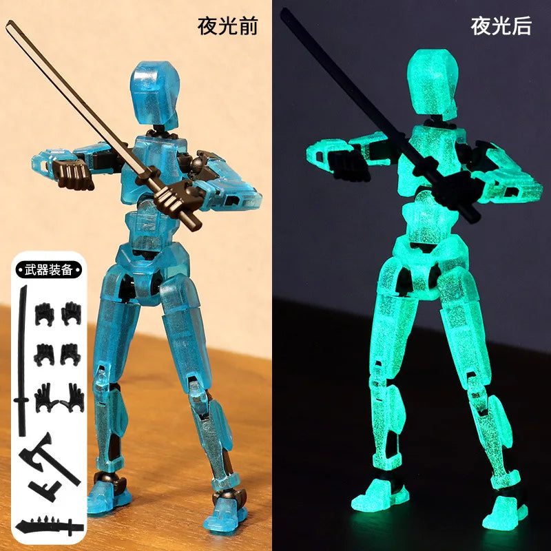 Multi-Jointed Action Figure Robot & Dog Toy Set - Creative Kids Gift
