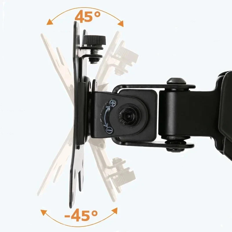 Adjustable Monitor Arm Desk Mount for 14-32 Inch Screens, Clamp & Grommet Base