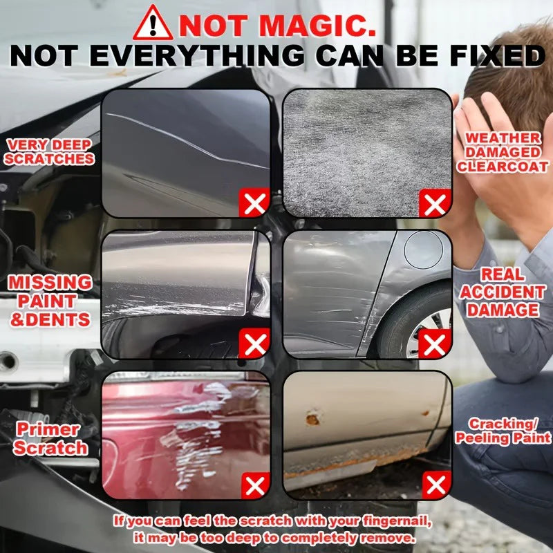 Car Scratch Repair Wax with Sponge Pad - 35G Blemish & Paint Protection